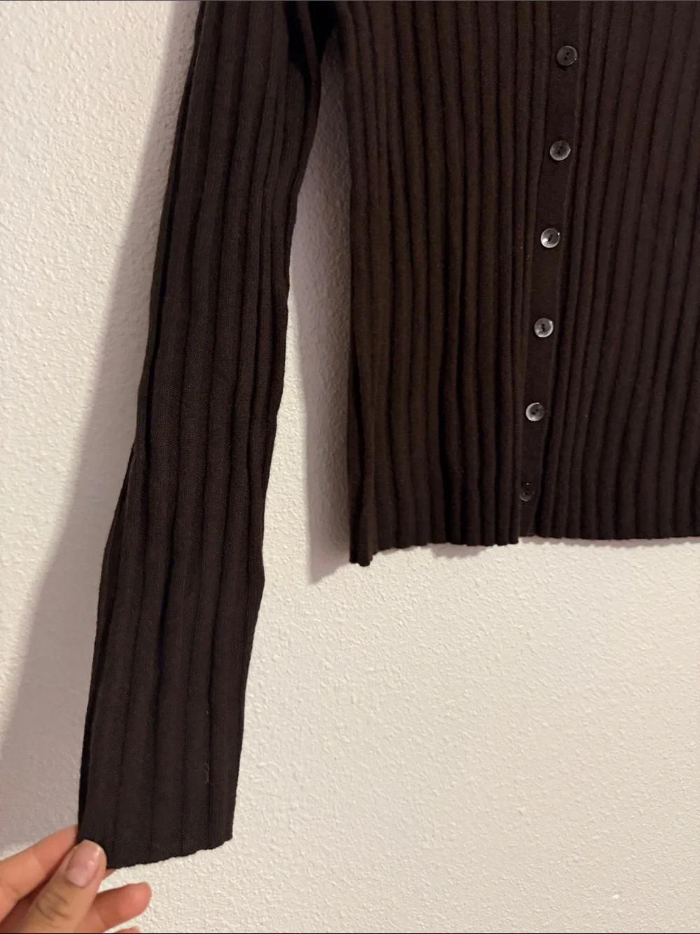 J.Crew Wide-Rib Cashmere Cardigan